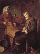Jean-Baptiste marie pierre Old Man in a Kitchen painting